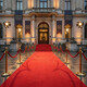 SUPER CENA: Červený festivalový metrážní koberec Budget