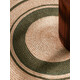 Kusový koberec Jute Braided 106330 Natural Green kruh