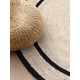Kusový koberec Jute Braided 106331 Natural Black kruh