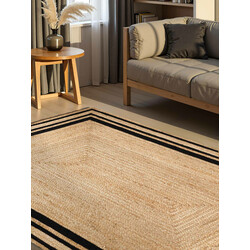 Kusový koberec Jutta 106302 Natural Gold Black