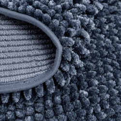 Koupelnová předložka Chenille Velvet tm. šedá