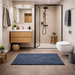 Koupelnová předložka Chenille Velvet tm. šedá