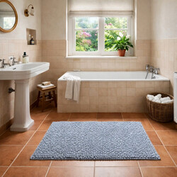 Koupelnová předložka Chenille Velvet sv. šedá