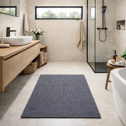 Koupelnová předložka Belweder tm. šedá