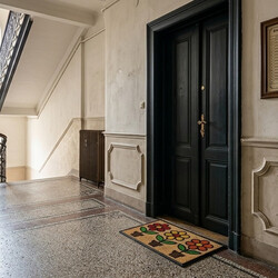 Rohožka Kokos + guma Tři květiny - na ven i na doma