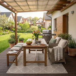 Kusový koberec Patara 4951 Beige – na ven i na doma