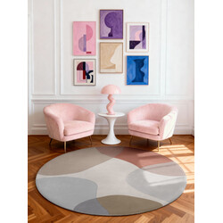 Kusový koberec Ted Baker Hackney 106356 Modrá kruh