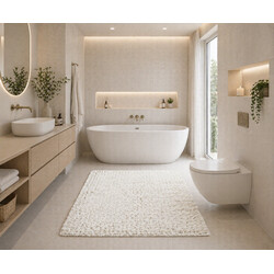 Koupelnová předložka Ella micro bílá