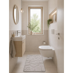 Protiskluzová koupelnová předložka 3D 133 sand