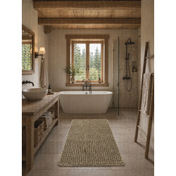 Koupelnová předložka Ella micro Tmavě béžová