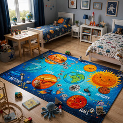 Dětský kusový koberec Torino kids 230 SOLAR SYSTEM