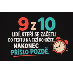 Rohožka 9 z 10ti lidí (přišlo pozdě) 40x60 cm - na ven i na doma