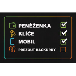 Rohožka Checklist 40x60 cm - na ven i na doma