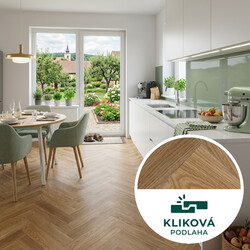 Vinylová podlaha kliková Canadian Design Herringbone London