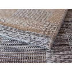 Kusový koberec Terazza 21107-740 Ivory Silver/Taupe – na ven i na doma