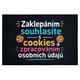Rohožka Zaklepáním souhlasíte s cookies 40x60 cm