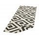 Kusový koberec Twin-Wendeteppiche 103129 schwarz creme – na ven i na doma
