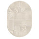 Kusový koberec Art 1121 Cream ovál