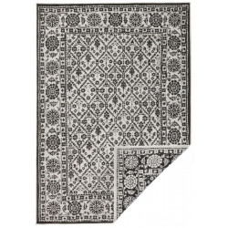 Kusový koberec Twin-Wendeteppiche 103113 schwarz creme