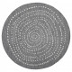 Kusový koberec Twin-Wendeteppiche 103112 grau creme kruh