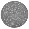 Kusový koberec Twin-Wendeteppiche 103112 grau creme kruh