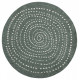 Kusový koberec Twin-Wendeteppiche 103111 grün creme kruh – na ven i na doma
