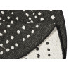 Kusový koberec Twin-Wendeteppiche 103109 schwarz creme kruh