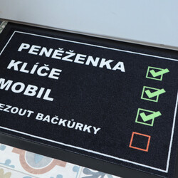 POSLEDNÍ ŠANCE: Rohožka Checklist 40x60 cm - na ven i na doma