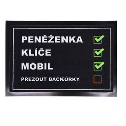 POSLEDNÍ ŠANCE: Rohožka Checklist 40x60 cm - na ven i na doma
