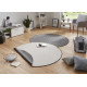 Kusový koberec Twin-Wendeteppiche 103097 grey cream kruh – na ven i na doma