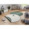 Kusový koberec Twin-Wendeteppiche 103095 grün creme kruh – na ven i na doma