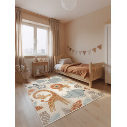 Dětský koberec Adventures 106409 Cream Multicolor