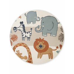Dětský koberec Adventures 106409 Cream Multicolor kruh