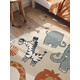 Dětský koberec Adventures 106409 Cream Multicolor kruh