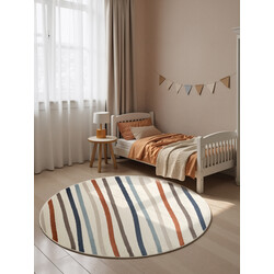 Dětský koberec Adventures 106410 Cream Multicolor kruh