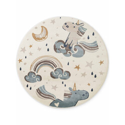 Dětský koberec Adventures 106413 Cream Multicolor kruh