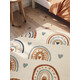 Dětský koberec Adventures 106415 Cream Multicolor kruh