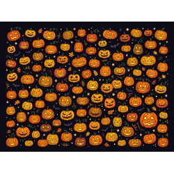 Rohožka Halloweenský dýňobraní 40x60 cm