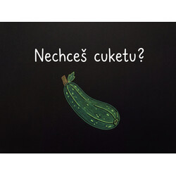 Rohožka Nechceš cuketu? 40x60 cm