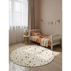 Dětský koberec Adventures 106419 Cream Multicolor kruh