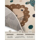 Dětský koberec Adventures 105968 Cream Brown Blue