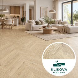 Vinylová podlaha kliková Canadian Design Herringbone Premium Whistler