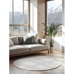 Kusový koberec Jaipur 106325 White kruh