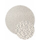 Kusový koberec Lyon Beans 106317 Natural Cream Grey kruh z kolekce Elle