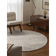 Kusový koberec Lyon Beans 106317 Natural Cream Grey kruh z kolekce Elle