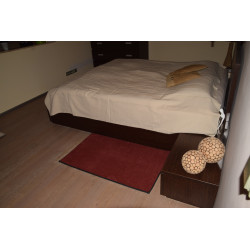 AKCE: 60x100 cm Kusový koberec Supersoft s bordurou 110 červený