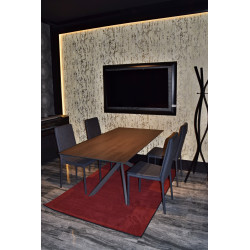 AKCE: 60x100 cm Kusový koberec Supersoft s bordurou 110 červený