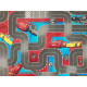 Dětský kusový koberec CARS III Streetmap (Auta)