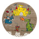 Dětský kusový koberec Momo K11564-05 Coffee kruh