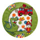 Dětský kusový koberec Momo K11566-08 Green kruh